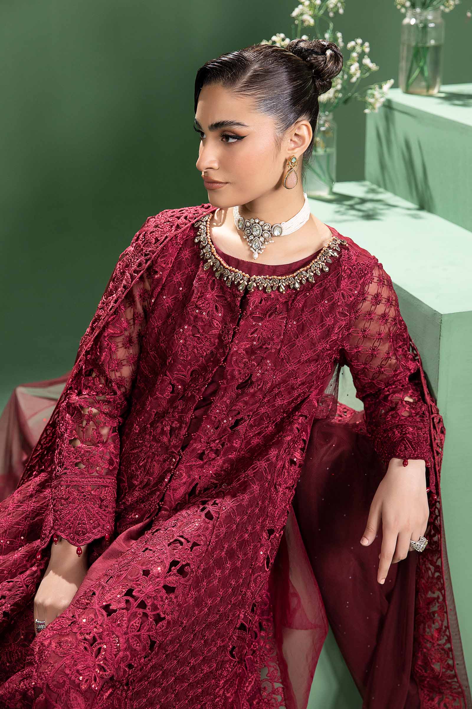 Maira B | Ready to Wear | SF-W24-46 by Maria Faisal - Registered Vendor of : Maria B - type : Wedding Dress - 100% original wedding dresses