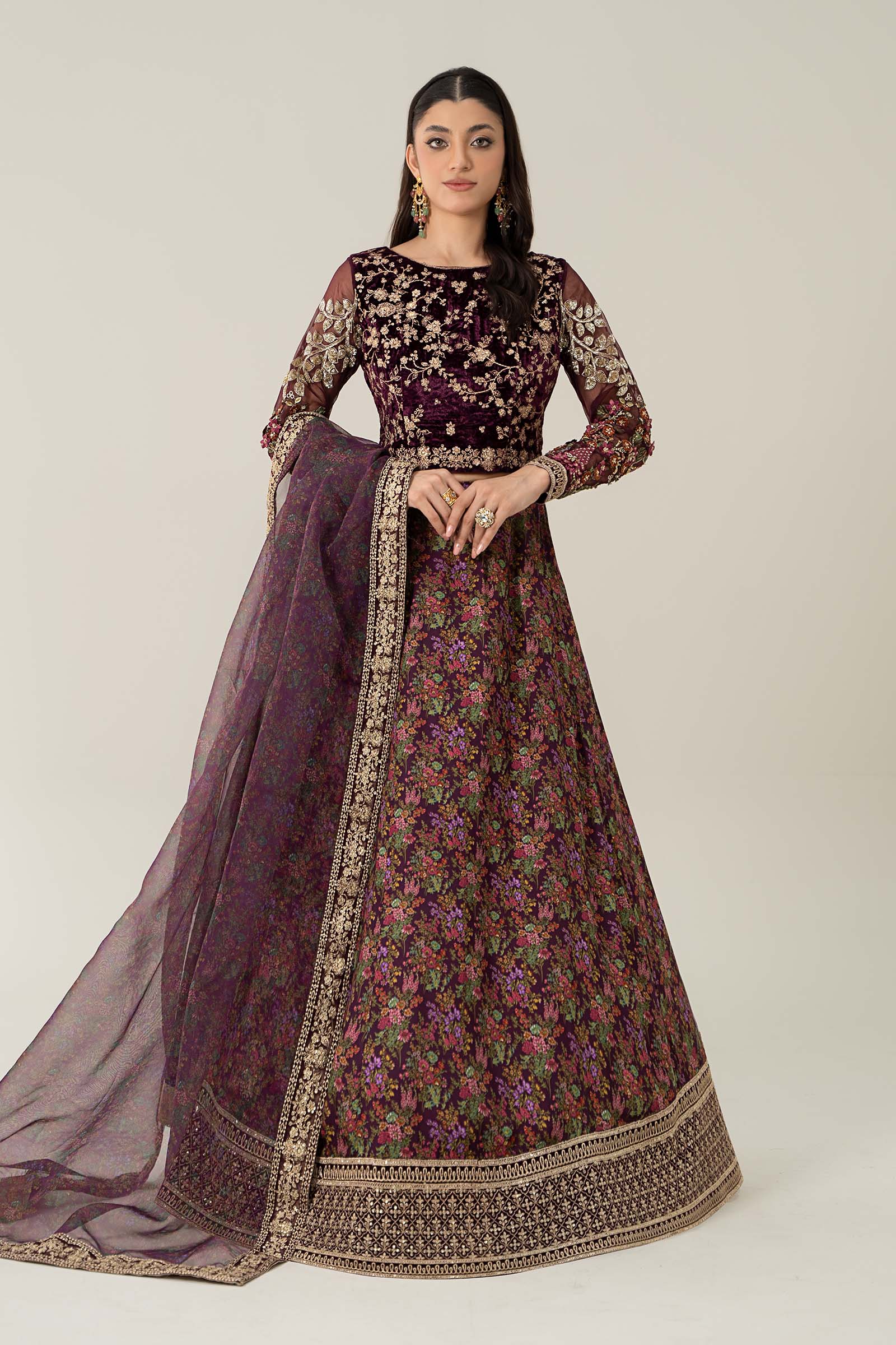 Maira B | Ready to Wear | SF-W24-50 by Maria Faisal - Registered Vendor of : Maria B - type : Wedding Dress - 100% original wedding dresses