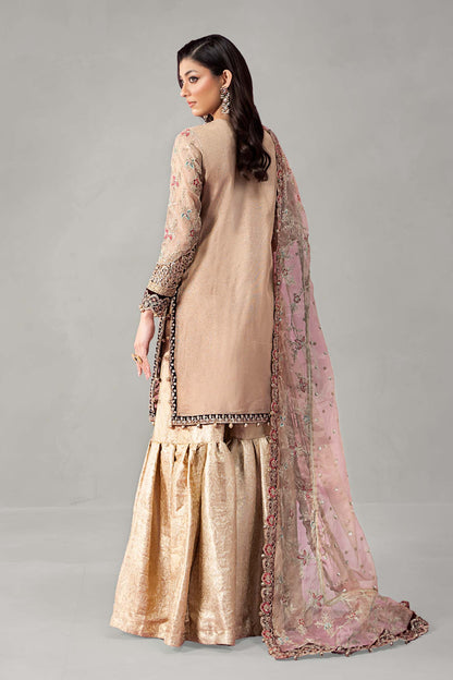 Maira B | Ready to Wear | SF-W24-62 Golden by Maria Faisal - Registered Vendor of : Maria B - type : Wedding Dress - 100% original wedding dresses