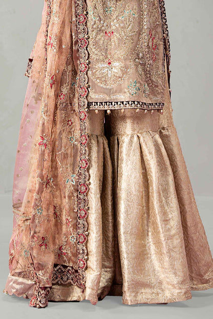 Maira B | Ready to Wear | SF-W24-62 Golden by Maria Faisal - Registered Vendor of : Maria B - type : Wedding Dress - 100% original wedding dresses
