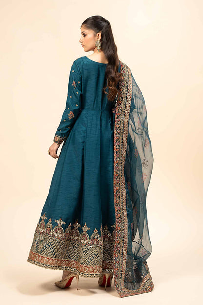 Maira B | Ready to Wear | SF-W24-65 Teal by Maria Faisal - Registered Vendor of : Maria B - type : Wedding Dress - 100% original wedding dresses