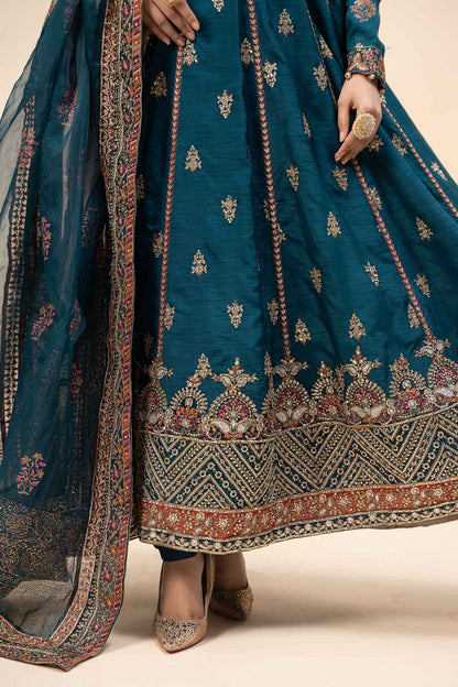 Maira B | Ready to Wear | SF-W24-65 Teal by Maria Faisal - Registered Vendor of : Maria B - type : Wedding Dress - 100% original wedding dresses