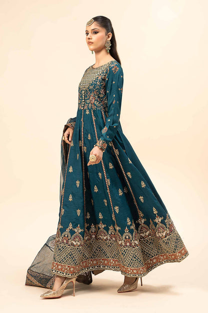 Maira B | Ready to Wear | SF-W24-65 Teal by Maria Faisal - Registered Vendor of : Maria B - type : Wedding Dress - 100% original wedding dresses