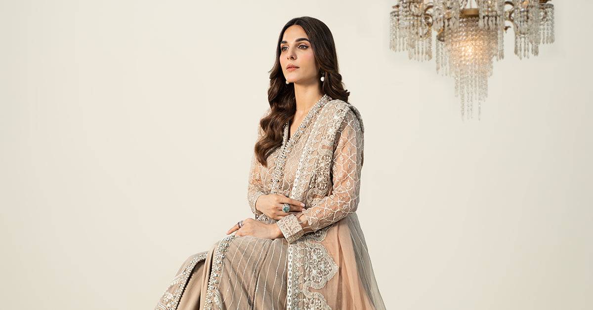 Maira B | Ready to Wear | SF-W24-70 by Maria Faisal - Registered Vendor of : Maria B - type : Wedding Dress - 100% original wedding dresses