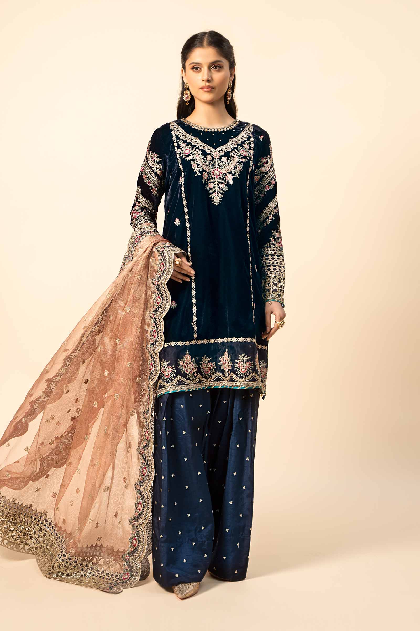 Maira B | Ready to Wear | SF-W24-80 by Maria Faisal - Registered Vendor of : Maria B - type : Wedding Dress - 100% original wedding dresses