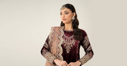 Maira B | Ready to Wear | SF-W24-80 by Maria Faisal - Registered Vendor of : Maria B - type : Wedding Dress - 100% original wedding dresses