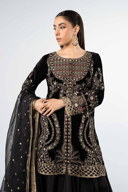 Maira B | Ready to Wear | SF-W24-87 Black by Maria Faisal - Registered Vendor of : Maria B - type : Wedding Dress - 100% original wedding dresses