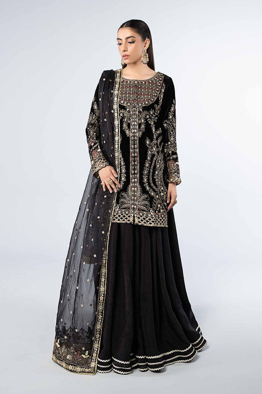 Maira B | Ready to Wear | SF-W24-87 Black by Maria Faisal - Registered Vendor of : Maria B - type : Wedding Dress - 100% original wedding dresses