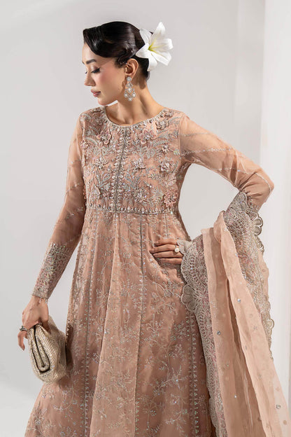 Maria B | Pre Fall Dresses | 3 Piece Embroidered Organza Suit ZS - Ladies Clothes - Maria Faisal