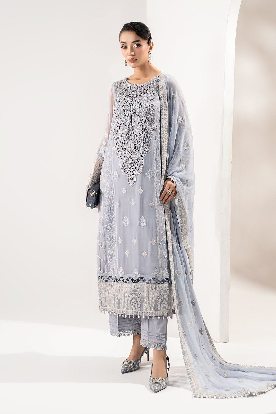 Maria B | Pre fall Dresses | SF-W25-47 I - Ladies Clothes - Maria Faisal