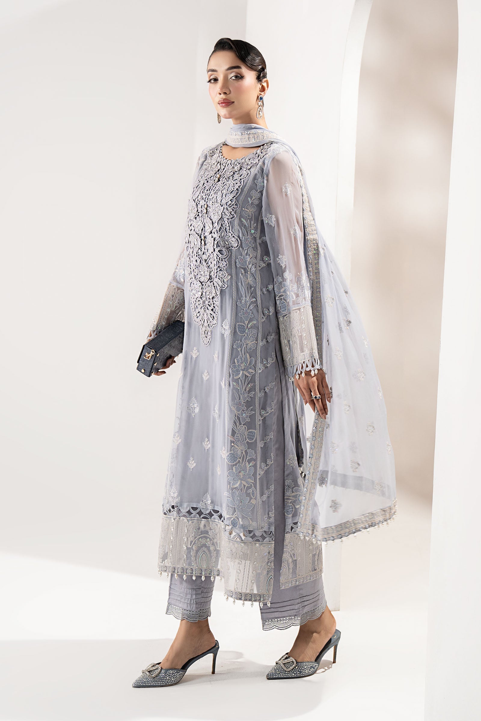 Maria B | Pre fall Dresses | SF-W25-47 I - Ladies Clothes - Maria Faisal