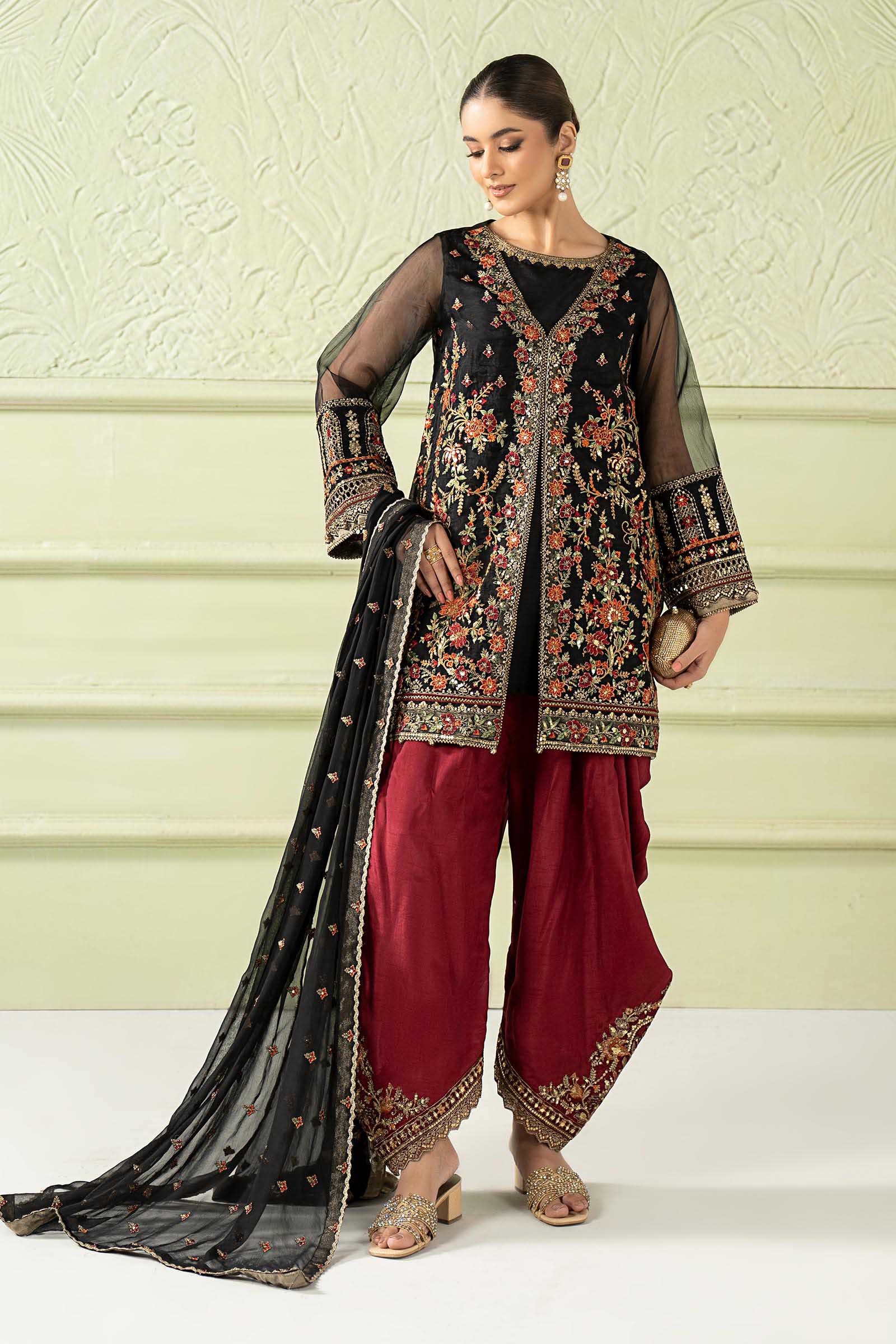 Maria b | Luxury Formal | SF-W25-56 - Formal Dress - available at Maria Faisal in UK and USA.