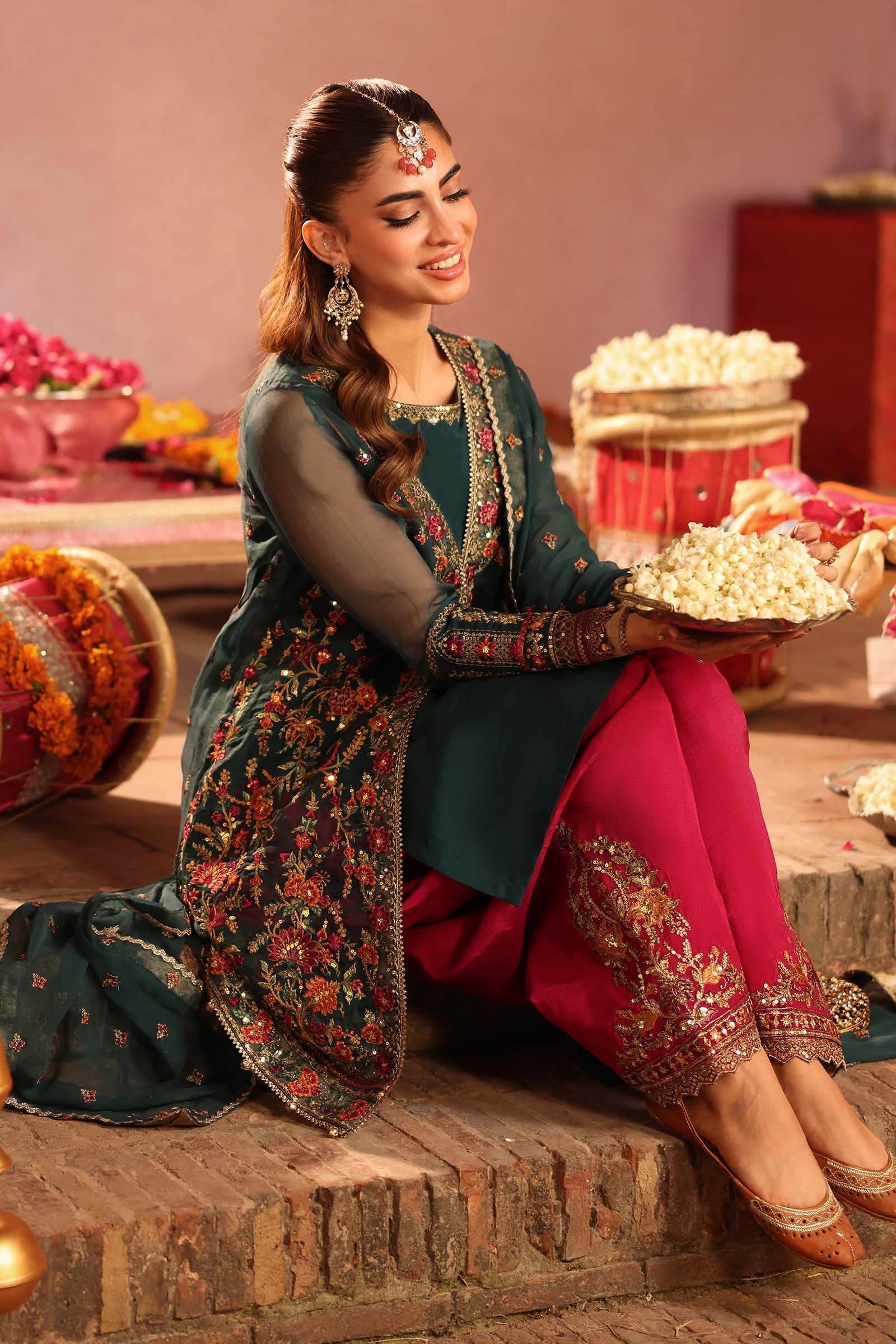 Maria b | Luxury Formal | SF-W25-56 - Formal Dress - available at Maria Faisal in UK and USA.