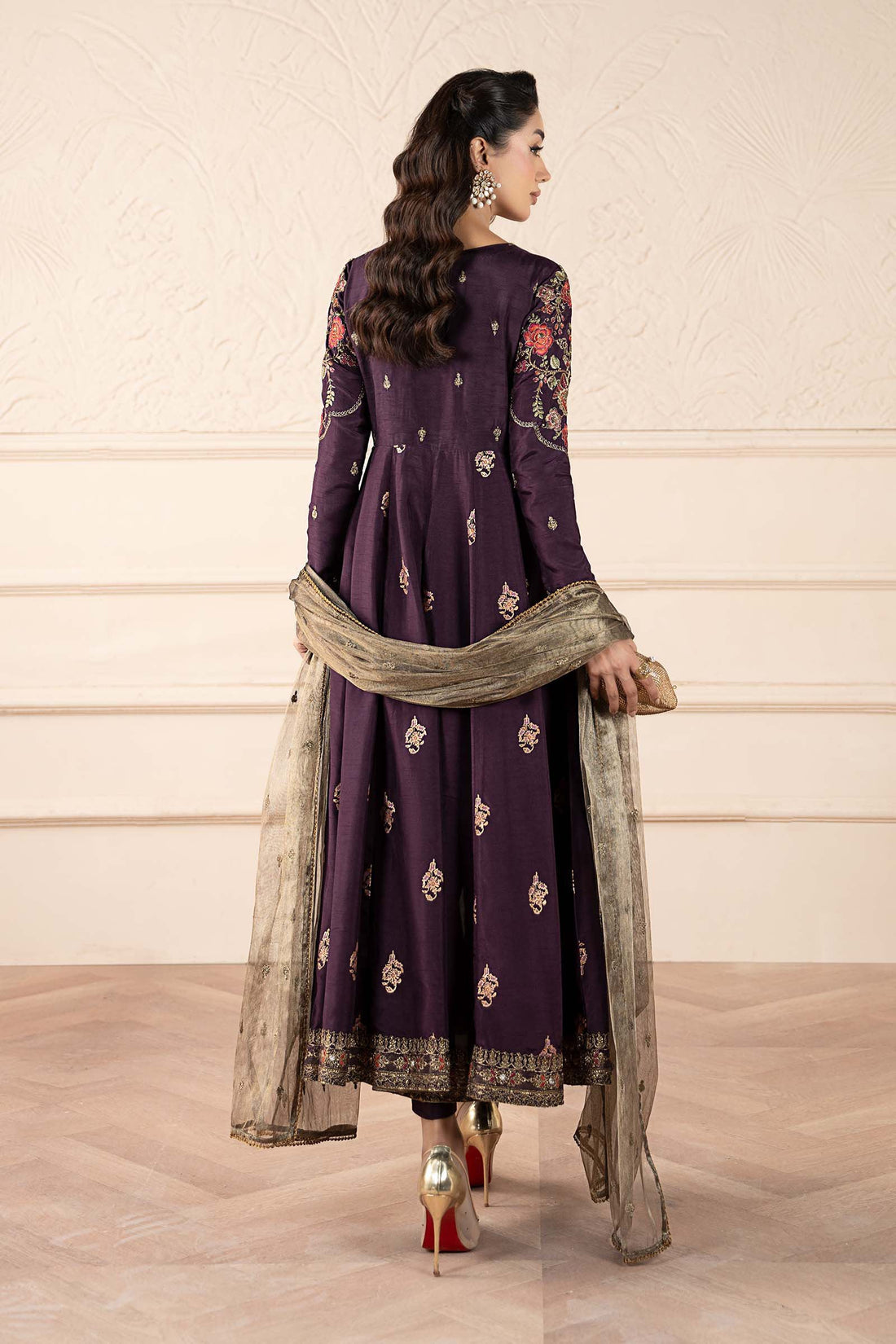 Maria B | Pre fall Dresses | SF-W25-94 P - Ladies Clothes - Maria Faisal