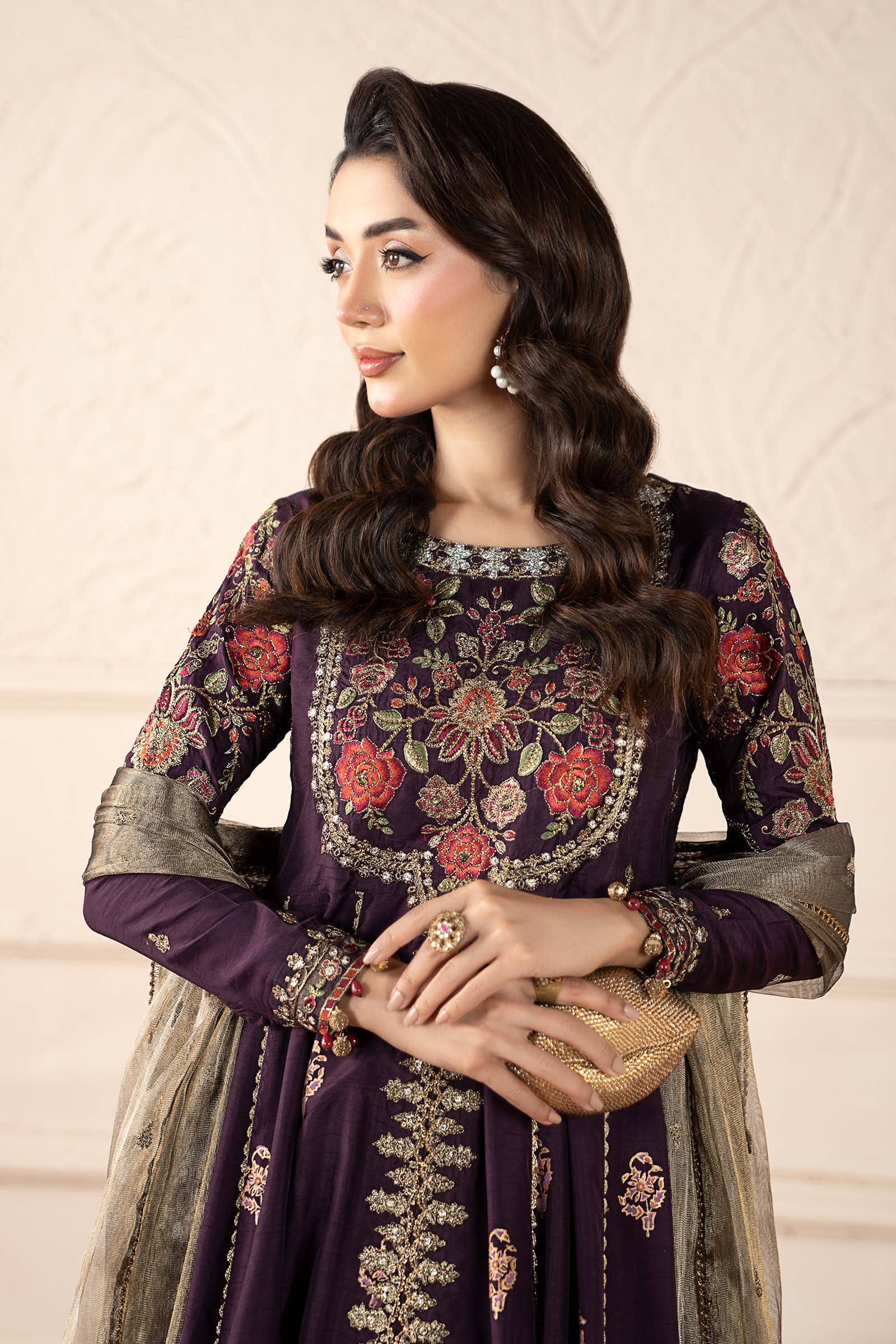 Maria B | Pre fall Dresses | SF-W25-94 P - Ladies Clothes - Maria Faisal