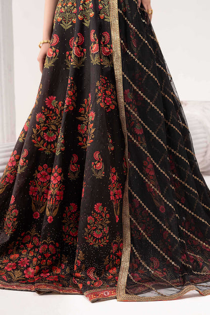 Maria B | Luxury Formals | SF-EF26-04-Black - Formal Dress - available at Maria Faisal in UK and USA.