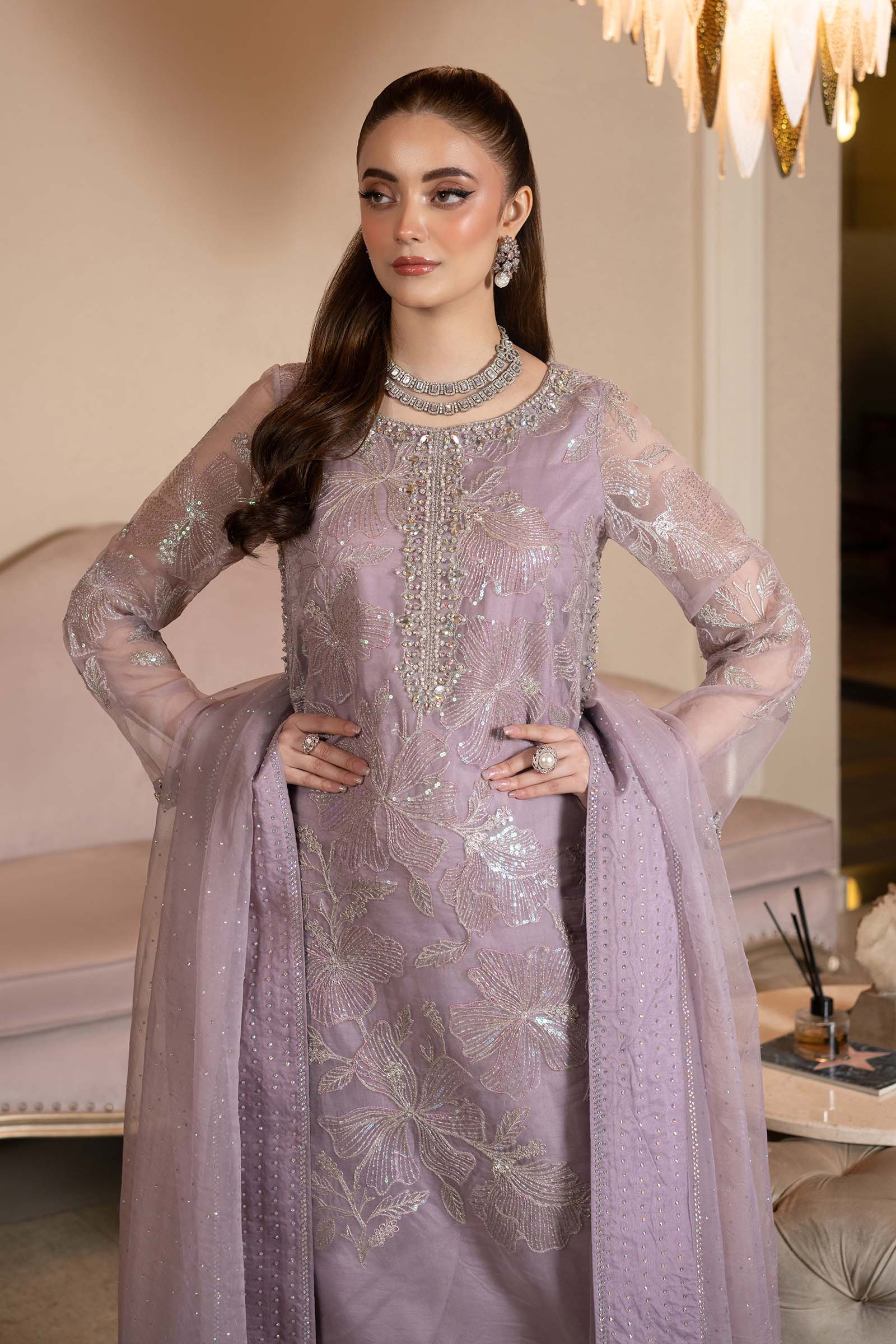 Maria B | Formal Wears | SF-EF25-15 by Maria Faisal - Registered Vendor of : Maria B - type : Ladies Clothes - 100% original wedding dresses