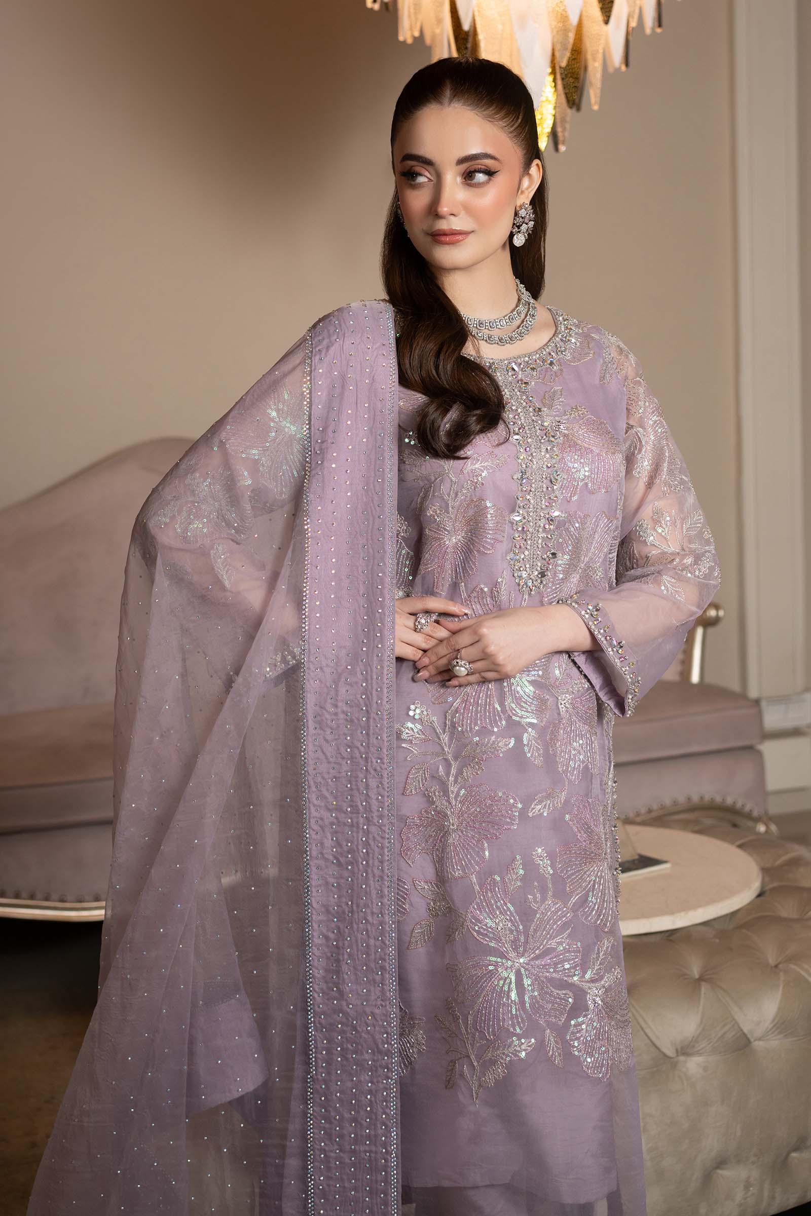Maria B | Formal Wears | SF-EF25-15 by Maria Faisal - Registered Vendor of : Maria B - type : Ladies Clothes - 100% original wedding dresses