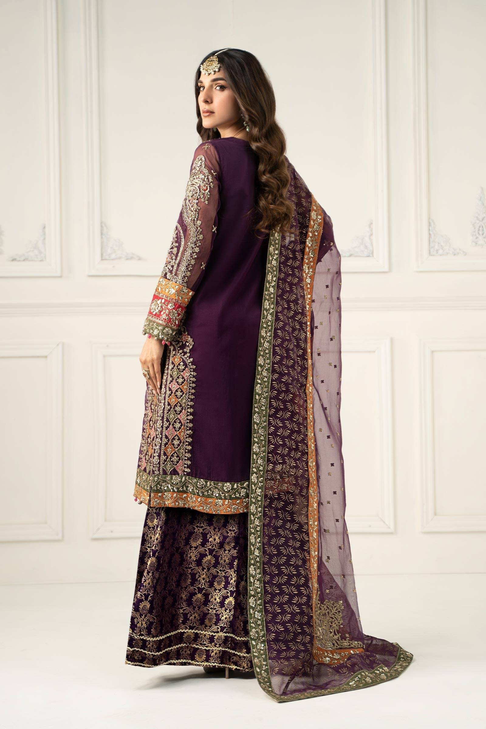 Maria B | Formal Wears | SF-EF25-28 by Maria Faisal - Registered Vendor of : Maria B - type : Ladies Clothes - 100% original wedding dresses