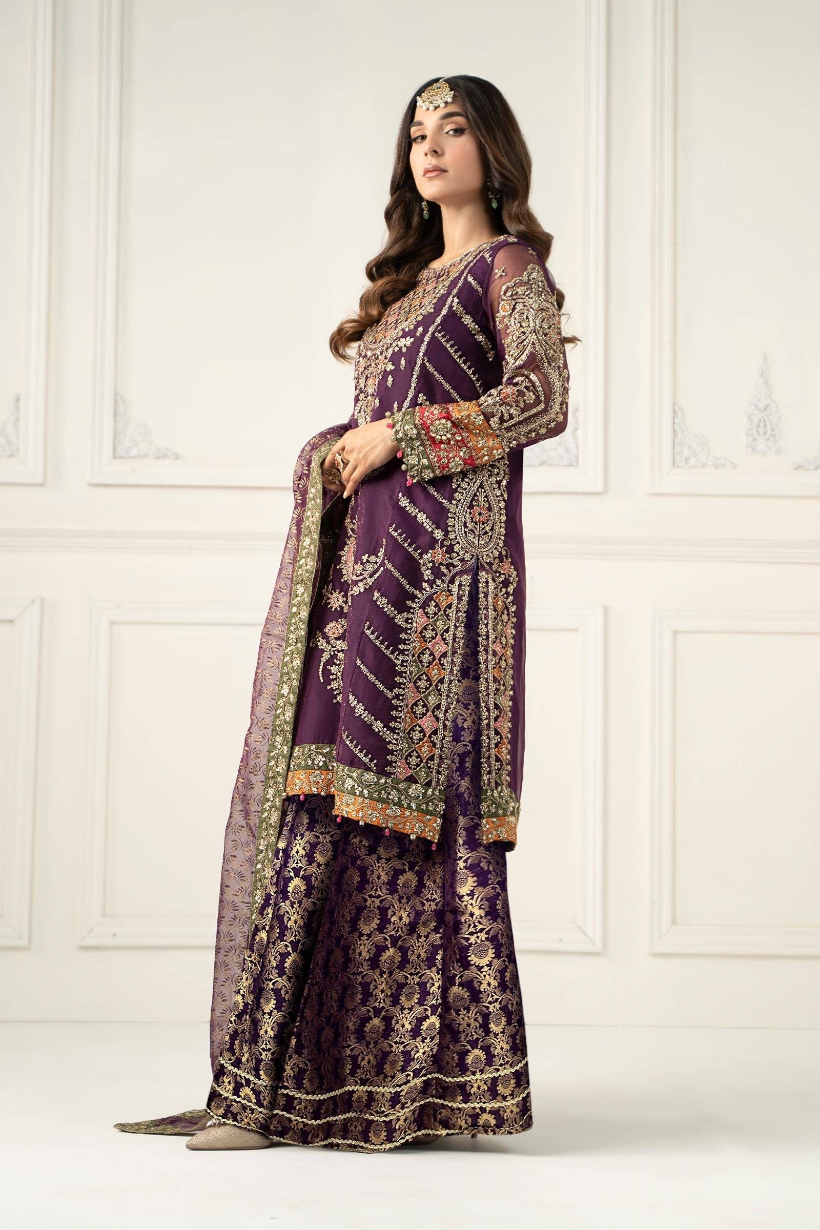 Maria B | Formal Wears | SF-EF25-28 by Maria Faisal - Registered Vendor of : Maria B - type : Ladies Clothes - 100% original wedding dresses