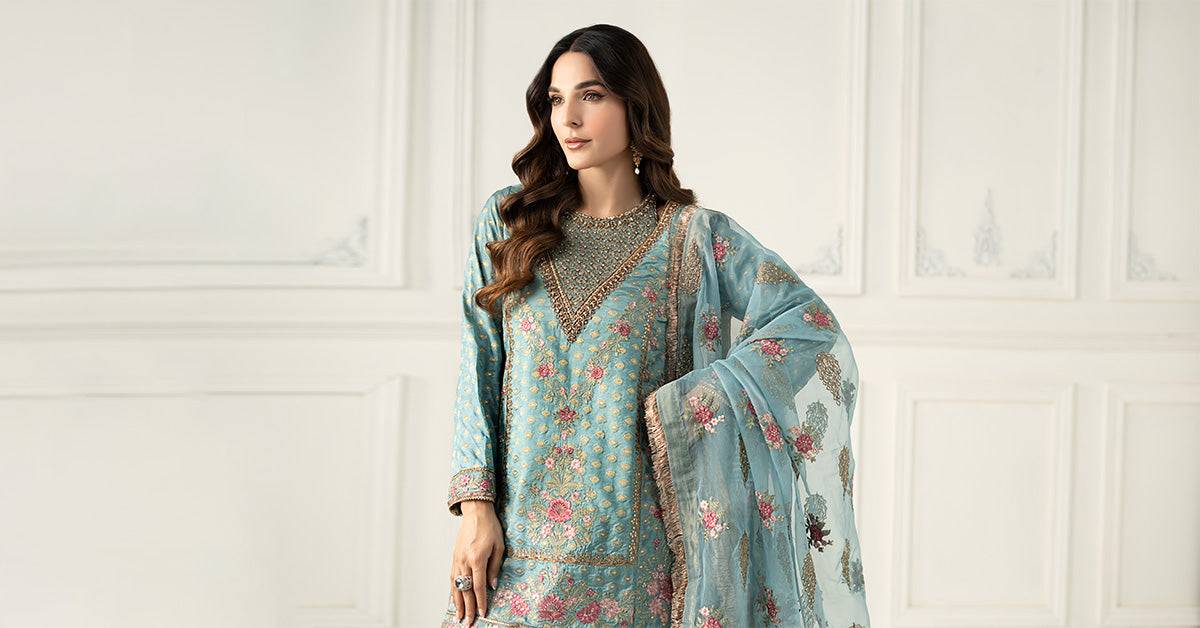 Maira B | Ready to Wear | SF-EF25-31 by Maria Faisal - Registered Vendor of : Maria B - type : Wedding Dress - 100% original wedding dresses