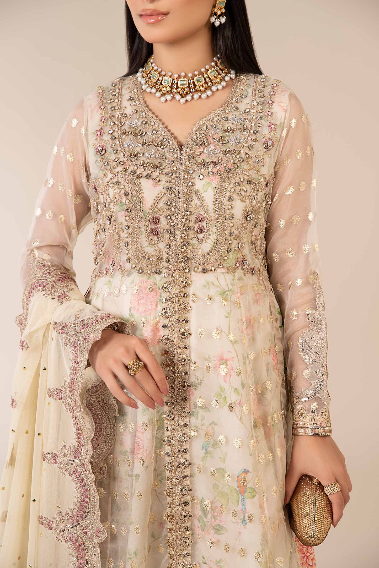 Maria B | Formal Wears | SF-EF25-37 by Maria Faisal - Registered Vendor of : Maria B - type : Ladies Clothes - 100% original wedding dresses
