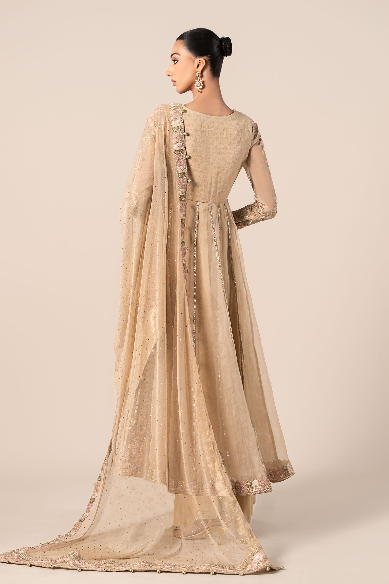 Maira B | Ready to Wear | SF-EF25-43 Coffee by Maria Faisal - Registered Vendor of : Maria B - type : Wedding Dress - 100% original wedding dresses