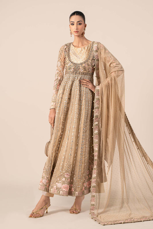 Maira B | Ready to Wear | SF-EF25-43 Coffee by Maria Faisal - Registered Vendor of : Maria B - type : Wedding Dress - 100% original wedding dresses