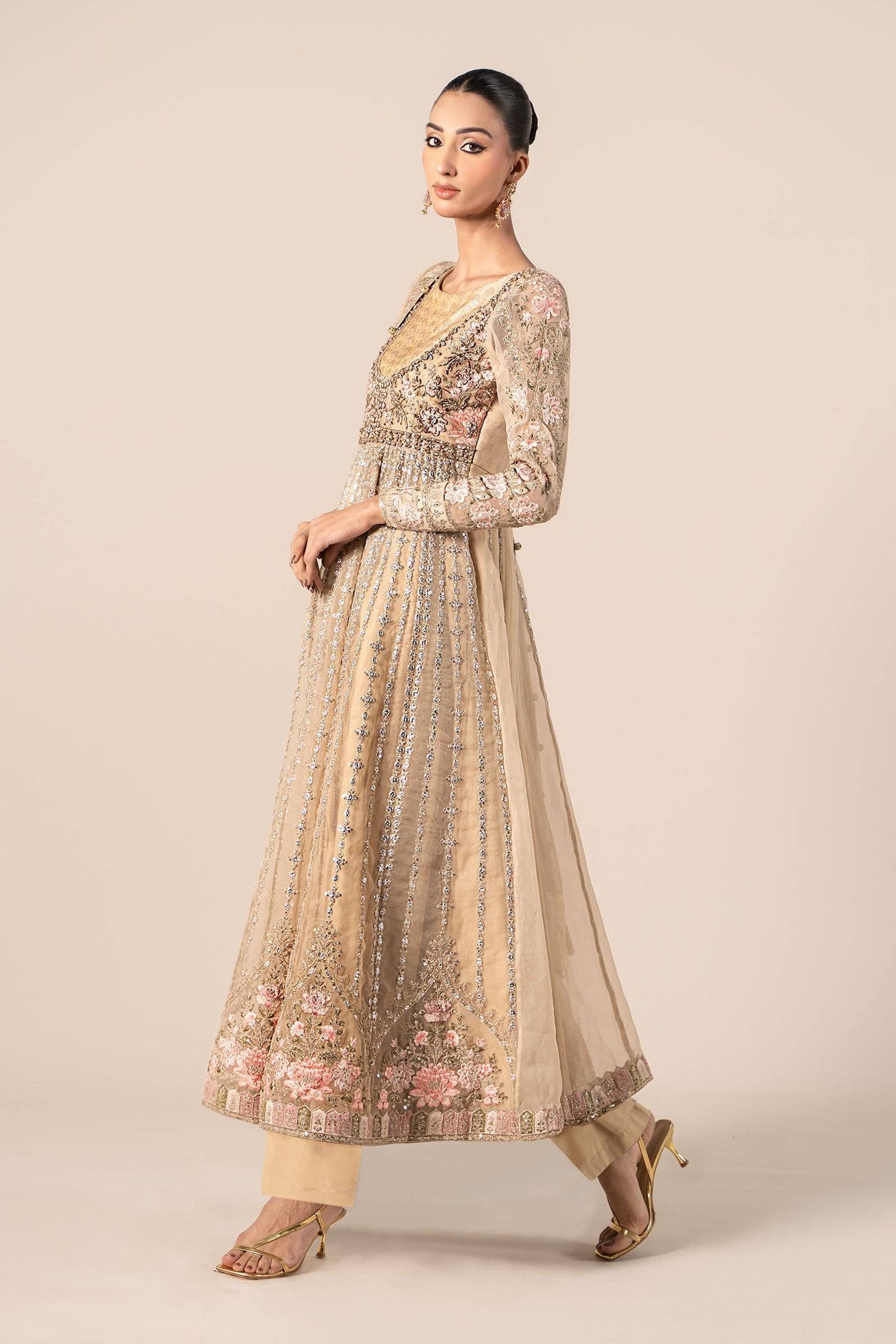 Maira B | Ready to Wear | SF-EF25-43 Coffee by Maria Faisal - Registered Vendor of : Maria B - type : Wedding Dress - 100% original wedding dresses