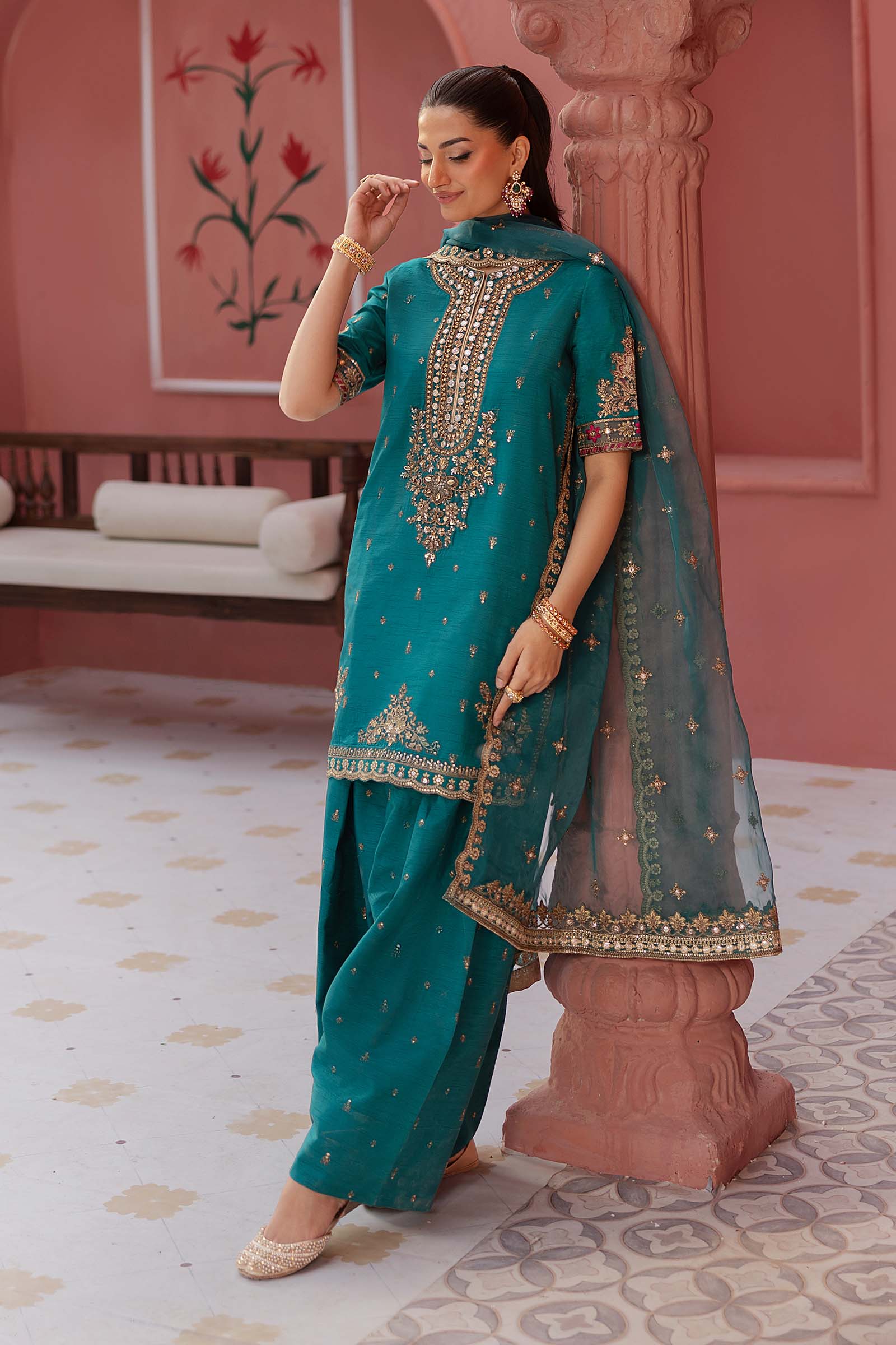 Maria B | Formal Wears | SF-EF25-63 by Maria Faisal - Registered Vendor of : Maria B - type : Ladies Clothes - 100% original wedding dresses