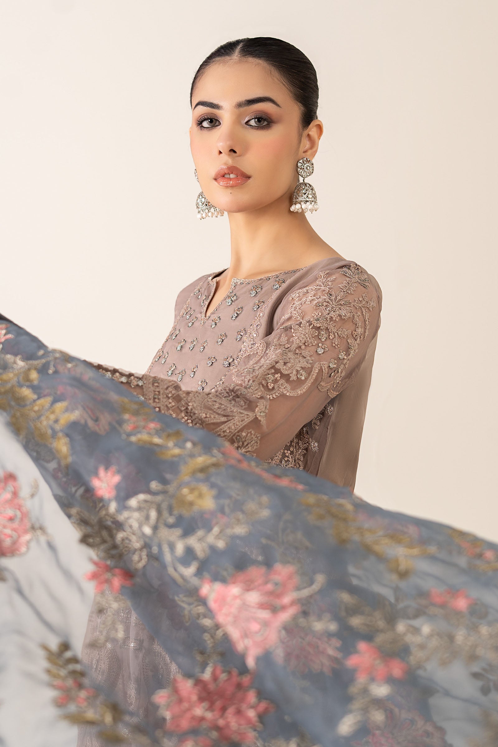 Maria B | Pre Fall 25 | Organza Frock 13 - Ladies Clothes - Maria Faisal
