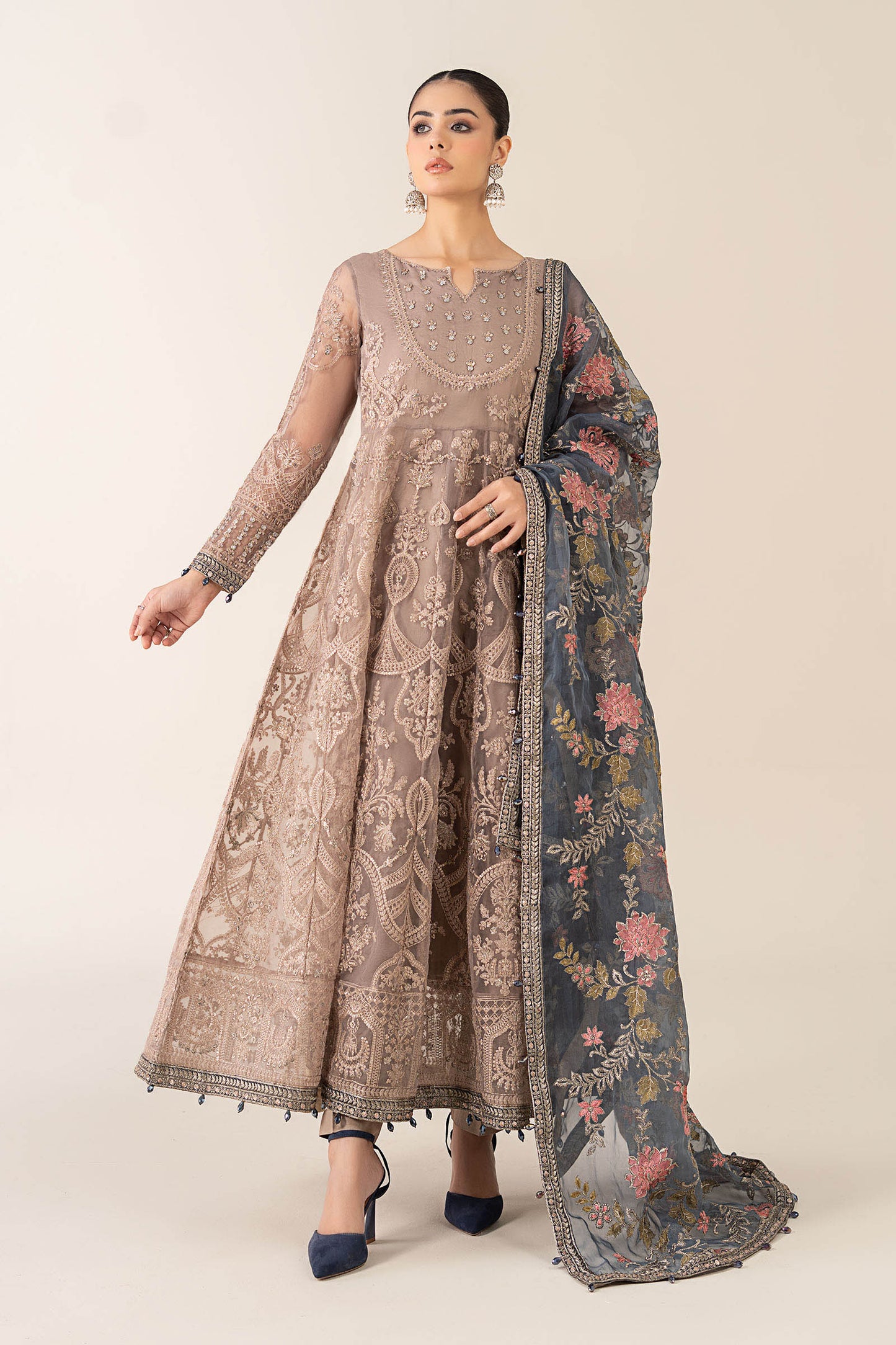 Maria B | Pre Fall 25 | Organza Frock 13 - Ladies Clothes - Maria Faisal