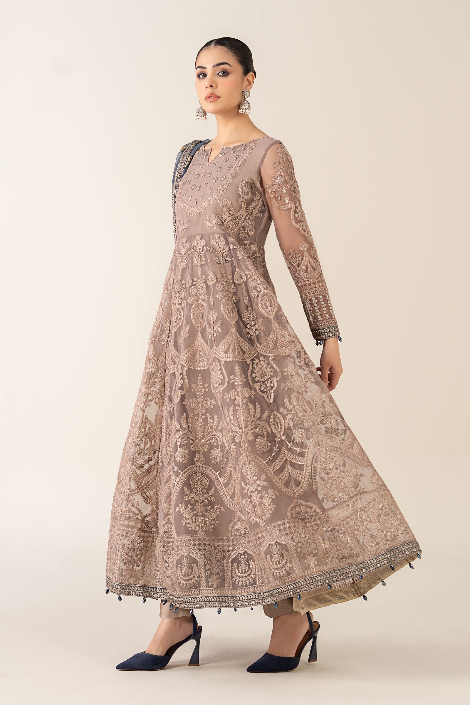 Maria B | Pre Fall 25 | Organza Frock 13 - Ladies Clothes - Maria Faisal