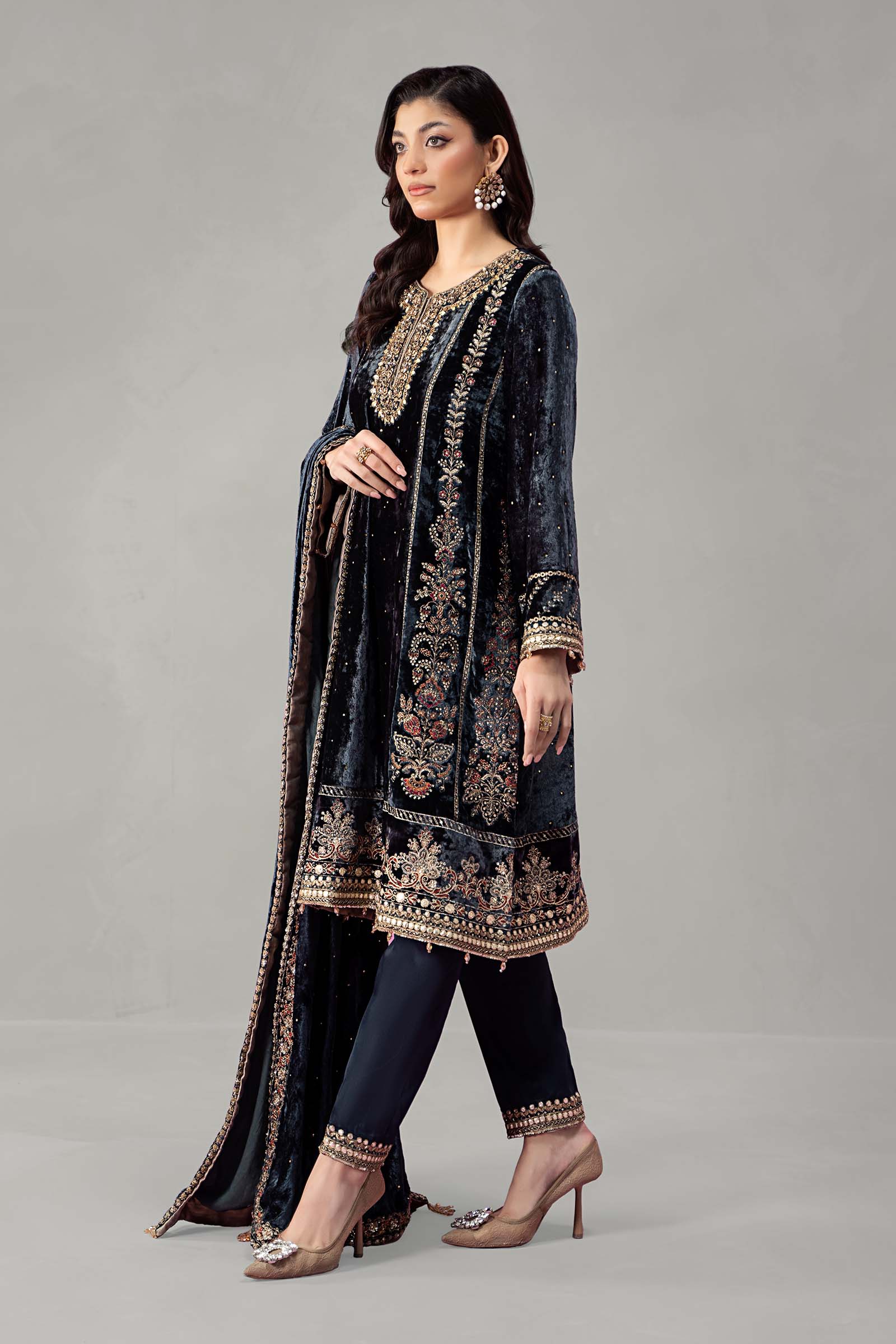 Maira B | Ready to Wear | SF-W24-14 by Maria Faisal - Registered Vendor of : Maria B - type : Wedding Dress - 100% original wedding dresses