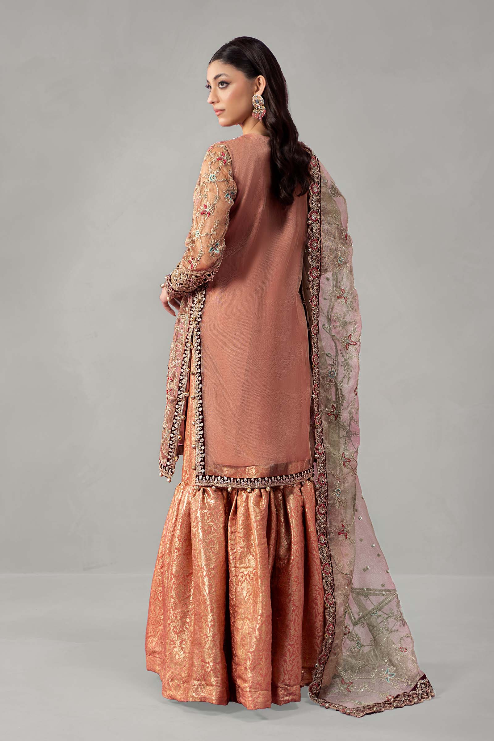 Maira B | Ready to Wear | SF-W24-62 Pink by Maria Faisal - Registered Vendor of : Maria B - type : Wedding Dress - 100% original wedding dresses