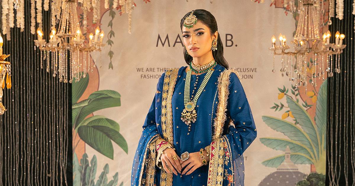 Maira B | Ready to Wear | SF-W24-04 by Maria Faisal - Registered Vendor of : Maria B - type : Wedding Dress - 100% original wedding dresses