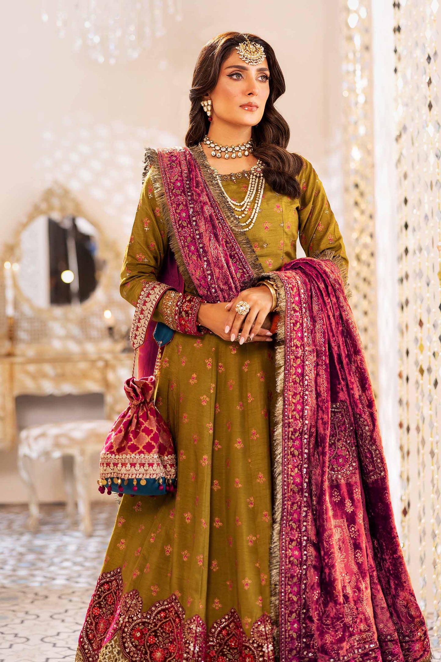 Maira B | Ready to Wear | SF-W24-26 by Maria Faisal - Registered Vendor of : Maria B - type : Wedding Dress - 100% original wedding dresses