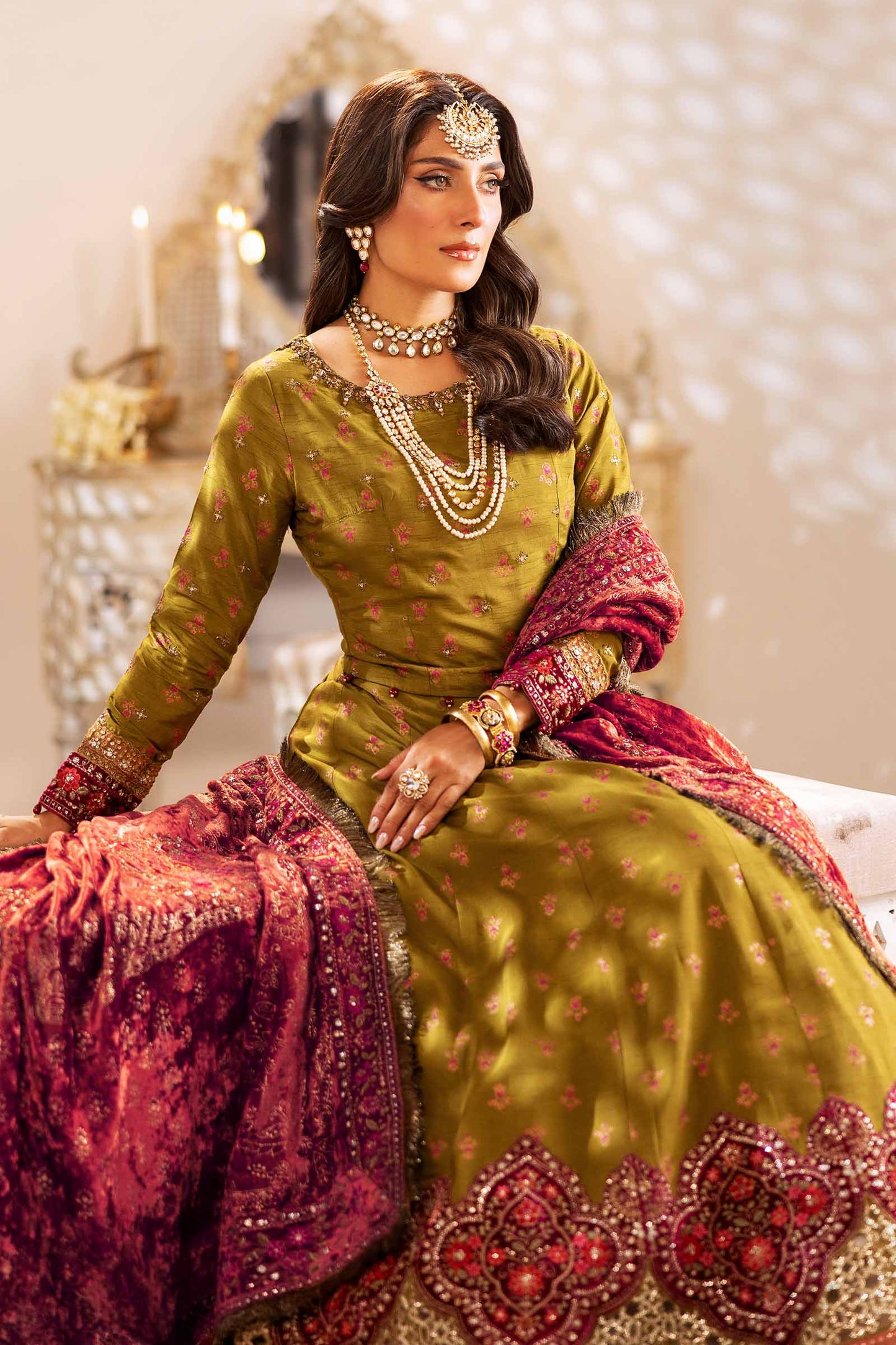 Maira B | Ready to Wear | SF-W24-26 by Maria Faisal - Registered Vendor of : Maria B - type : Wedding Dress - 100% original wedding dresses
