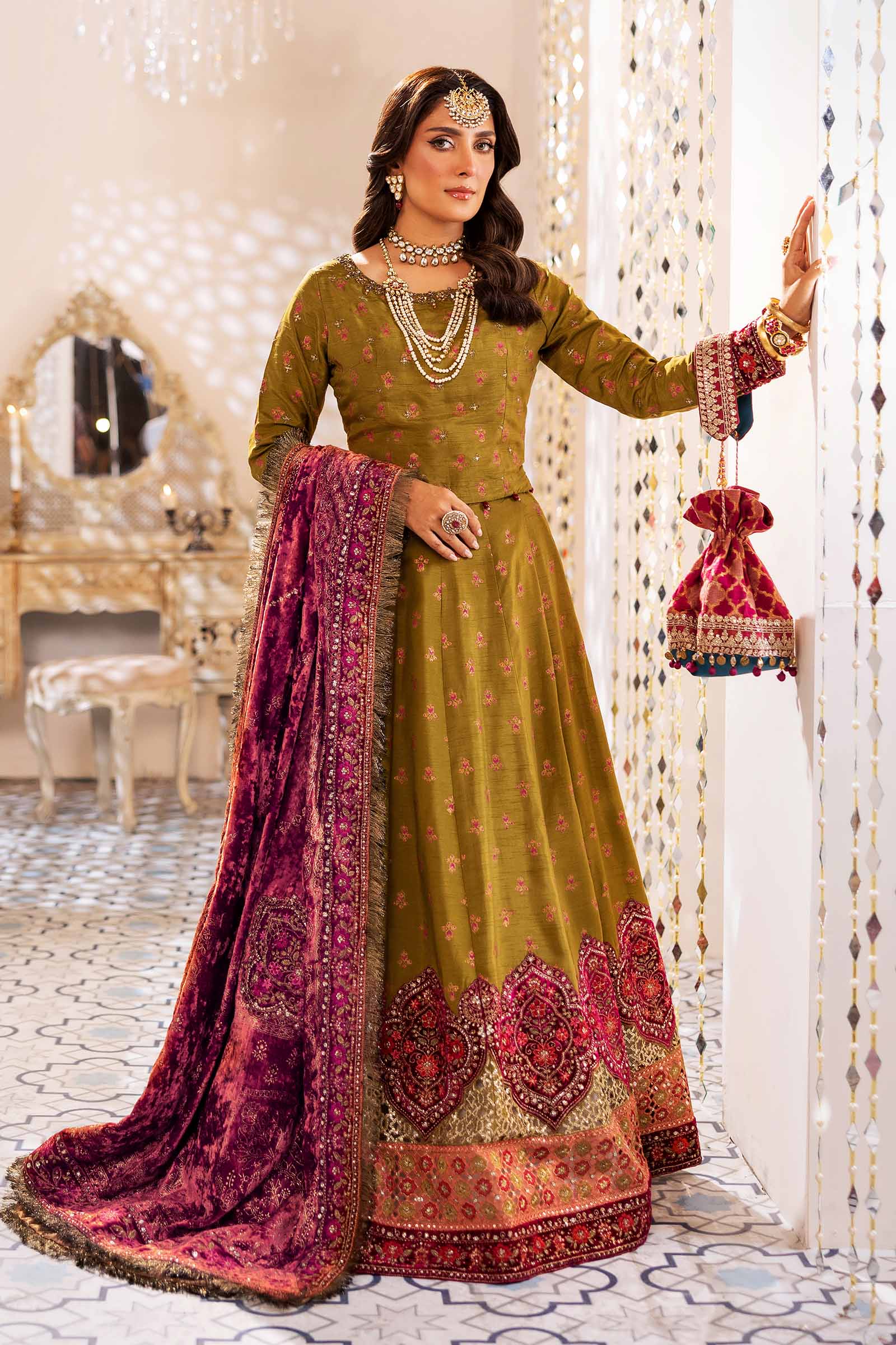 Maira B | Ready to Wear | SF-W24-26 by Maria Faisal - Registered Vendor of : Maria B - type : Wedding Dress - 100% original wedding dresses
