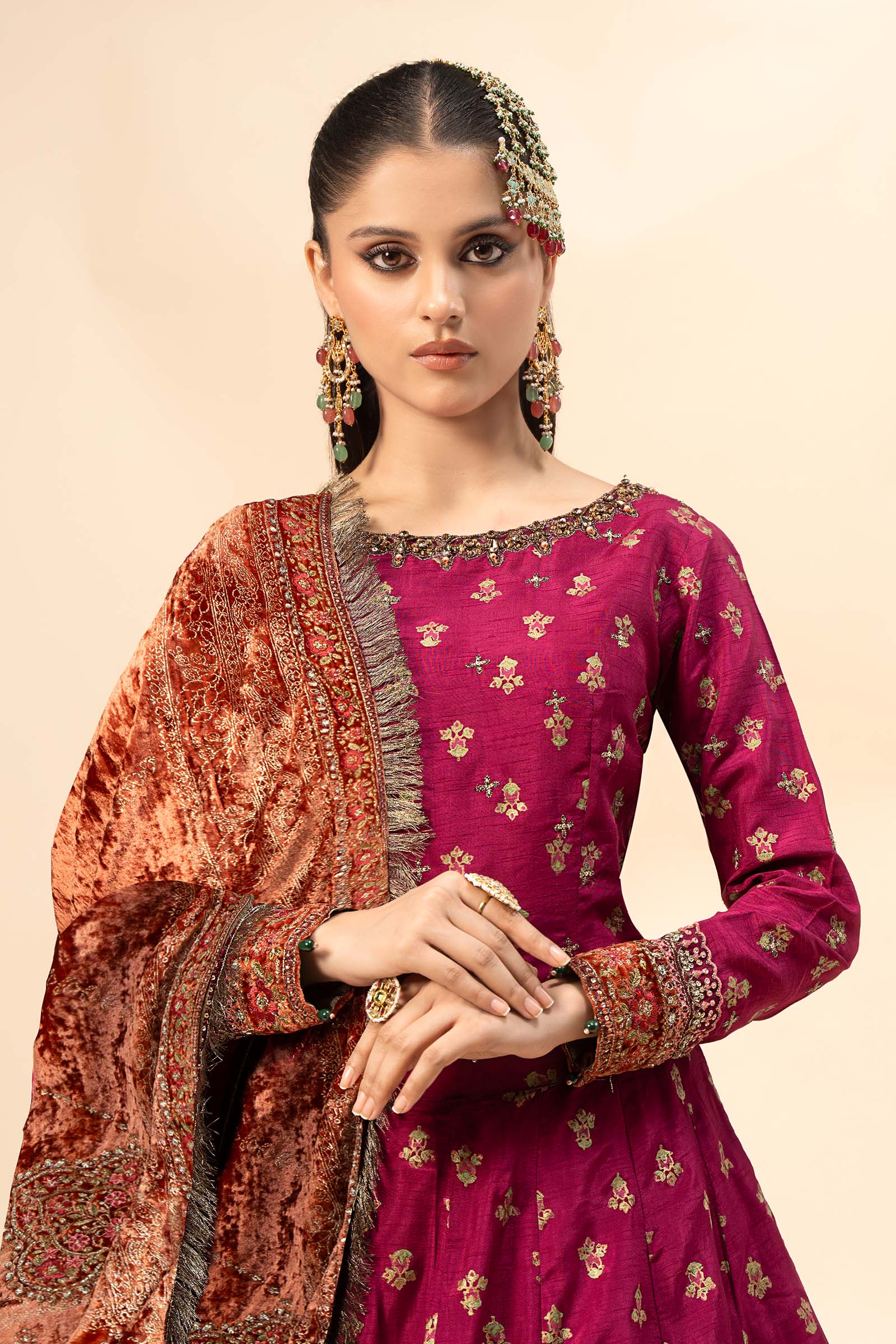 Maira B | Ready to Wear | SF-W24-26 by Maria Faisal - Registered Vendor of : Maria B - type : Wedding Dress - 100% original wedding dresses