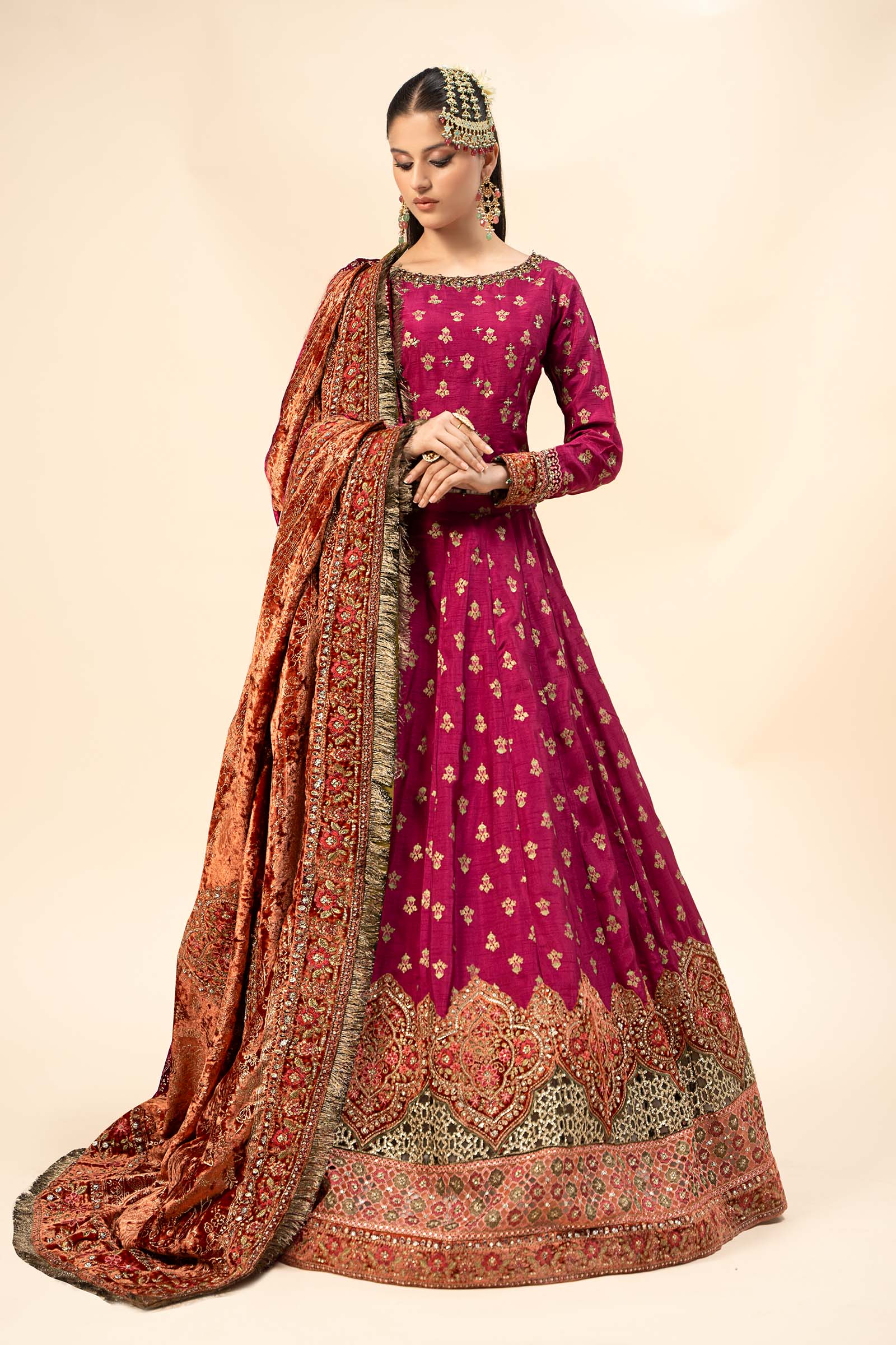 Maira B | Ready to Wear | SF-W24-26 by Maria Faisal - Registered Vendor of : Maria B - type : Wedding Dress - 100% original wedding dresses