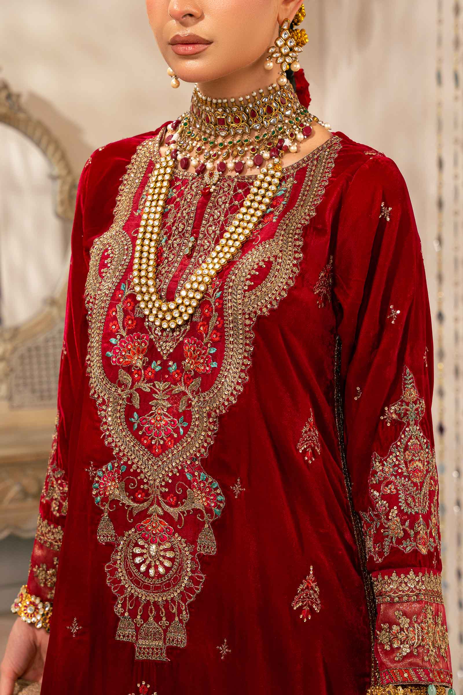 Maira B | Ready to Wear | SF-W24-29 Pink by Maria Faisal - Registered Vendor of : Maria B - type : Wedding Dress - 100% original wedding dresses