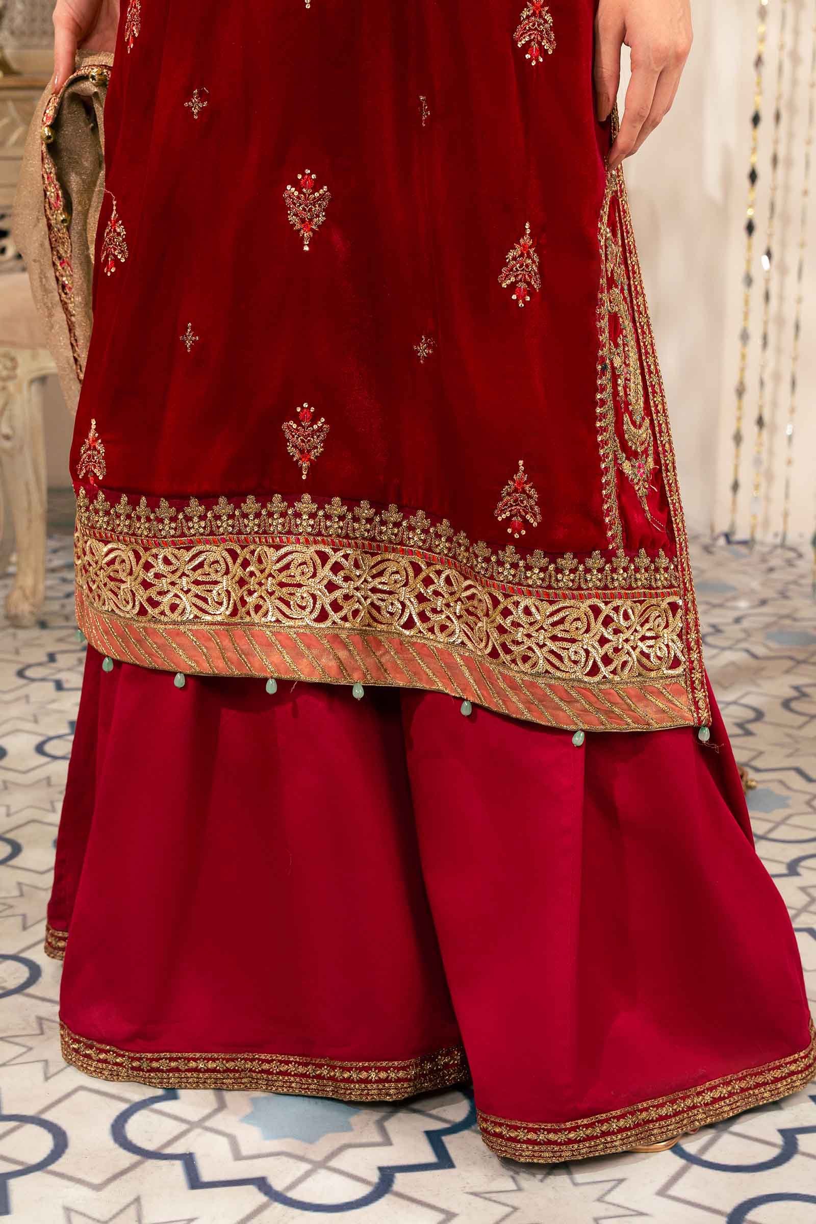 Maira B | Ready to Wear | SF-W24-29 Pink by Maria Faisal - Registered Vendor of : Maria B - type : Wedding Dress - 100% original wedding dresses