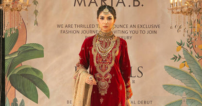 Maira B | Ready to Wear | SF-W24-29 Pink by Maria Faisal - Registered Vendor of : Maria B - type : Wedding Dress - 100% original wedding dresses