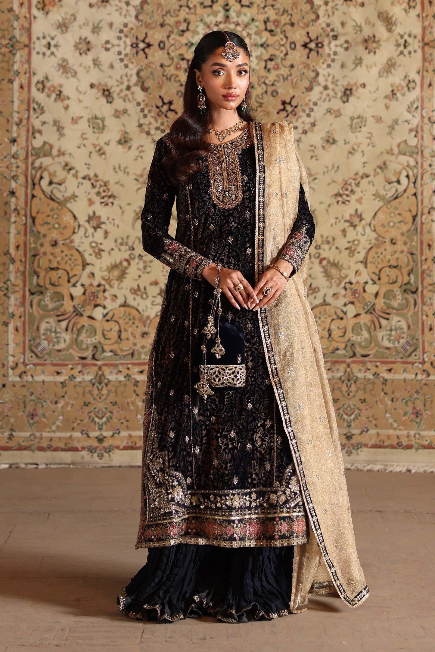 Maria B | Shehnai Luxury Formals | SF-W25-09 - Wedding Dress - available at Maria Faisal in UK and USA.