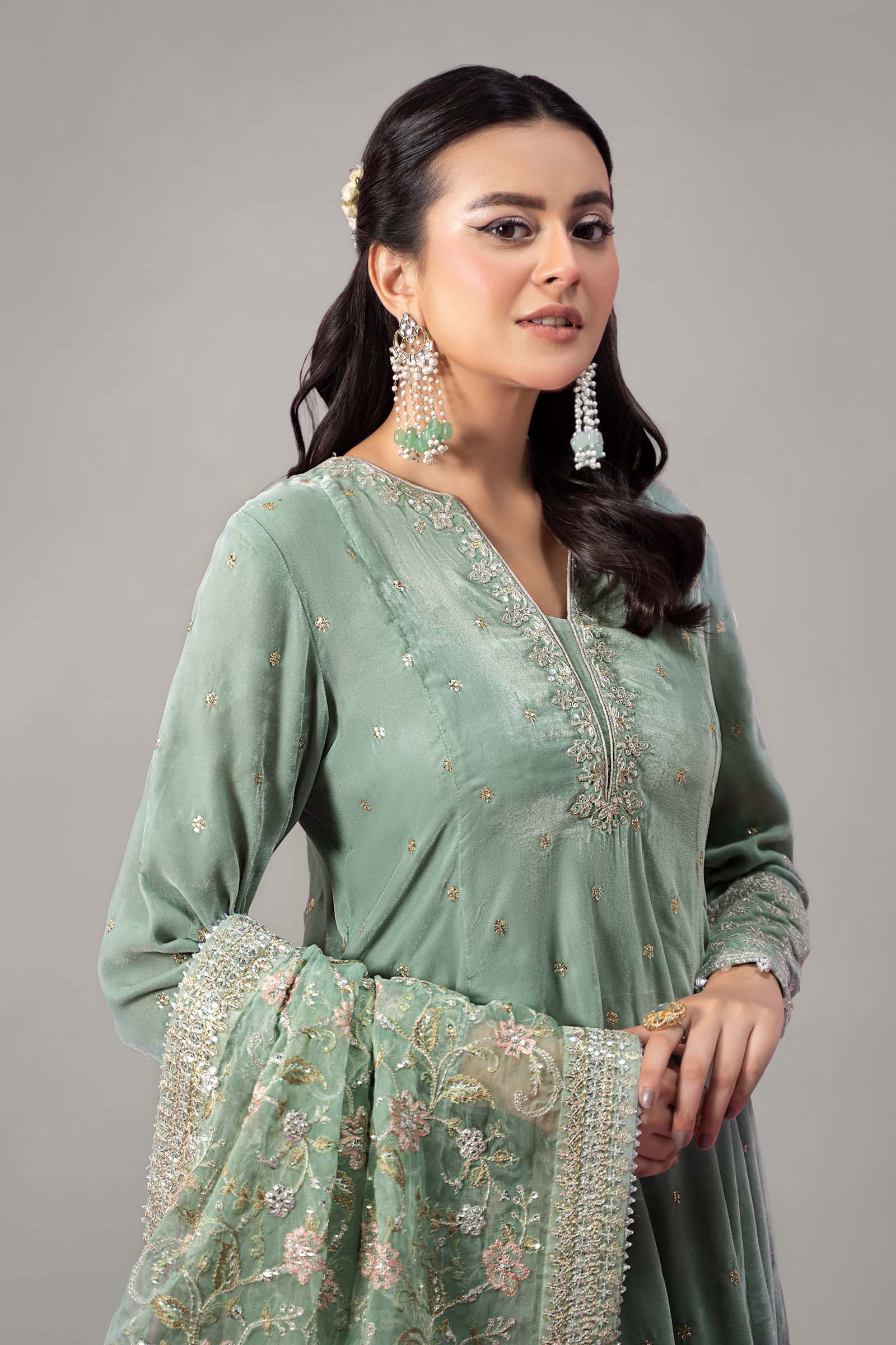 Maira B | Ready to Wear | SF-W24-12 by Maria Faisal - Registered Vendor of : Maria B - type : Wedding Dress - 100% original wedding dresses