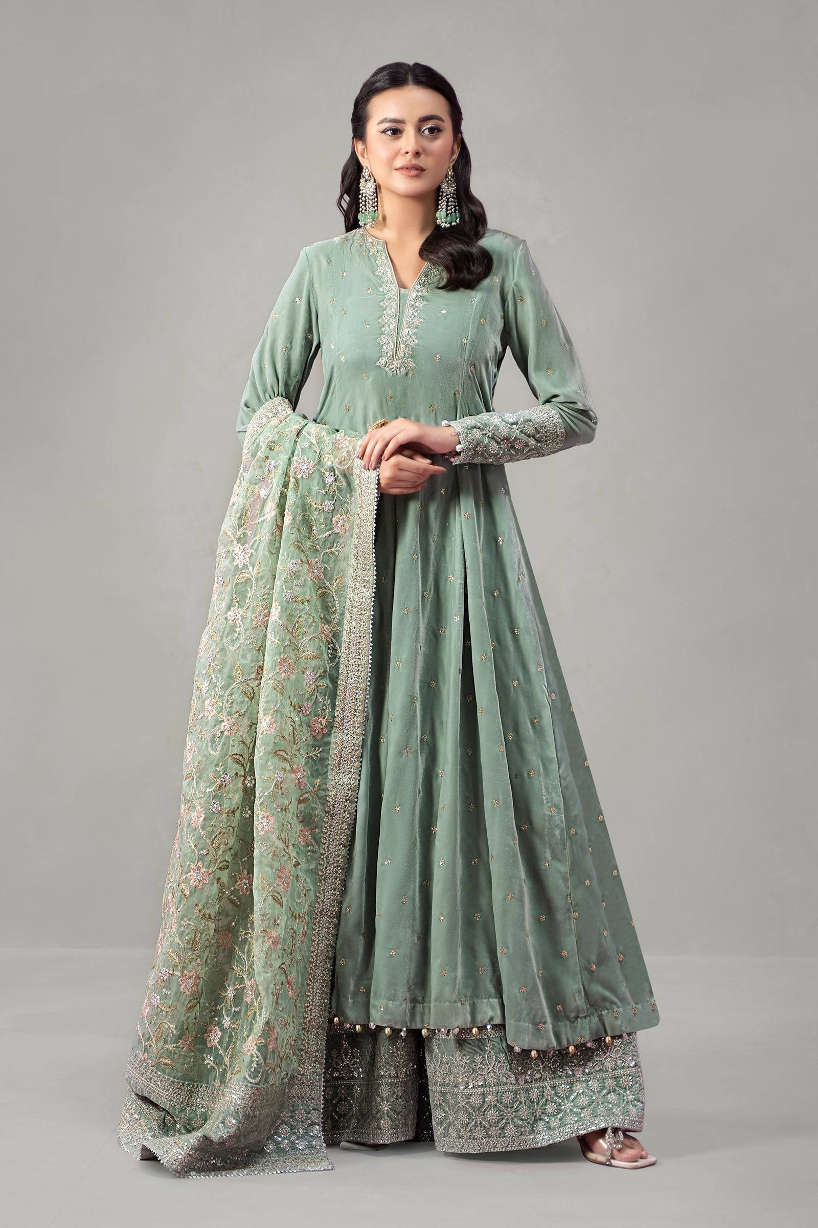 Maira B | Ready to Wear | SF-W24-12 by Maria Faisal - Registered Vendor of : Maria B - type : Wedding Dress - 100% original wedding dresses