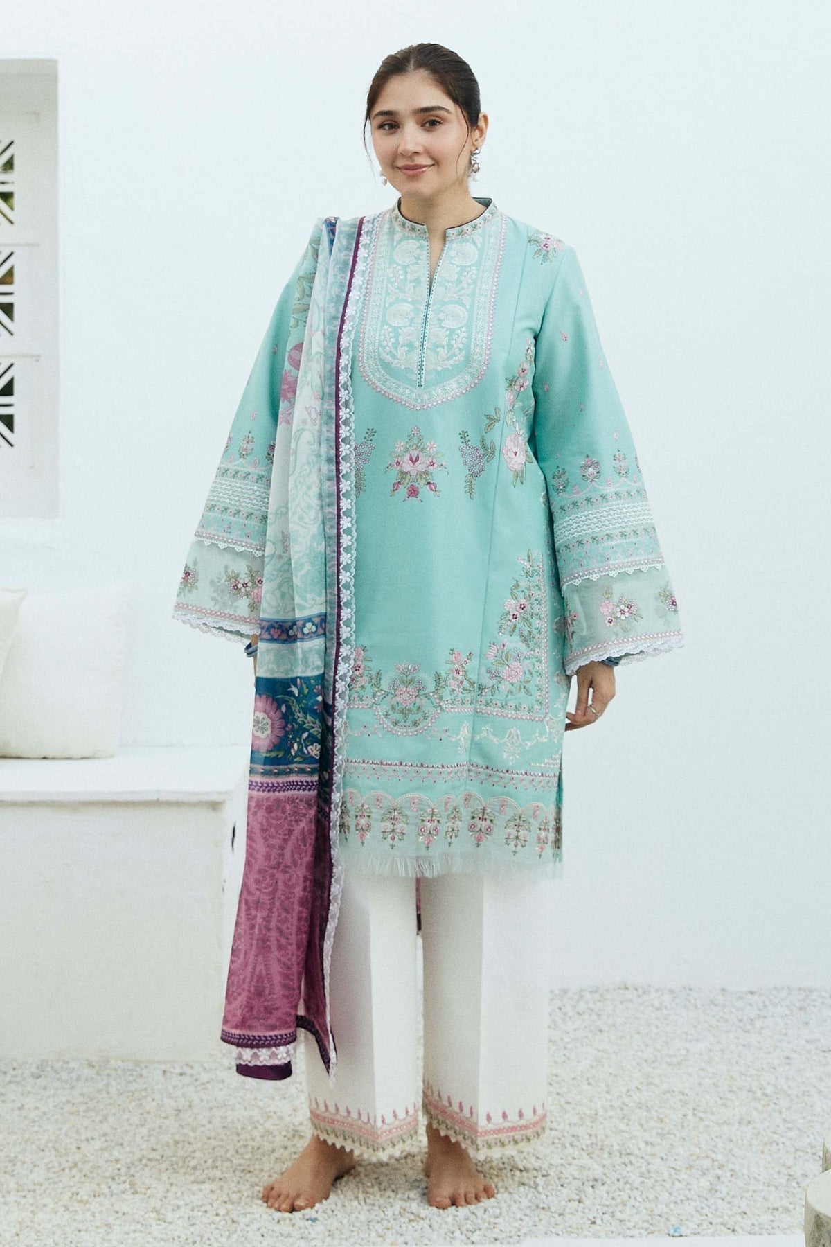 Zara Shahjahan | Coco Lawn Eid Edit 24 | SHAAM-D5 - Waniyas