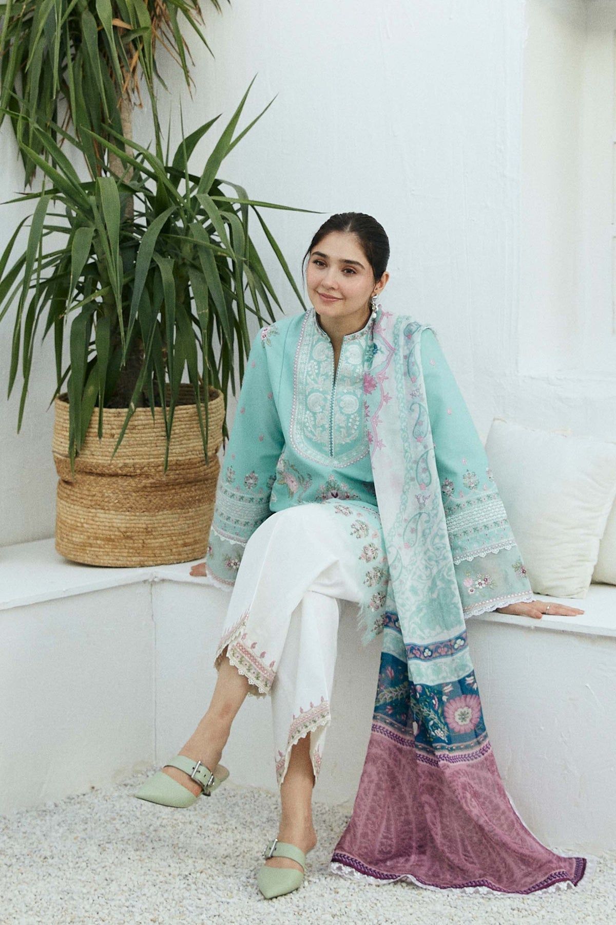 Zara Shahjahan | Coco Lawn Eid Edit 24 | SHAAM-D5 - Waniyas