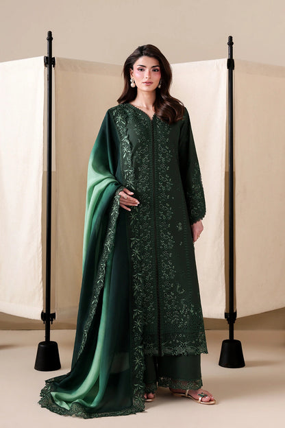 Azure | Luxury Lawn 26 | Shades Of Emerald - Luxury Dress - available at Maria Faisal in UK and USA.